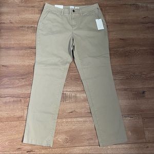 a new day straight leg pants beige tan NWT